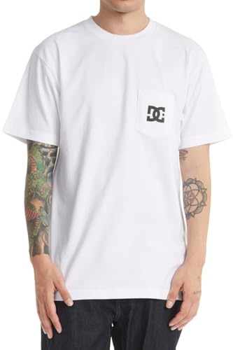 DC Shoes Young Mens Star For T-Shirt, Bright White, S EU