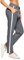 Aseniza Jogginghose Damen Sporthose Lang Baumwolle Trainingshose Freizeithose High Waist mit Streifen für Sport Yoga Gym Dunkelgrau XL