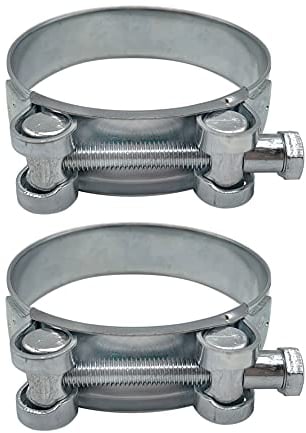 Diforma Verstärkte Rohrschelle, verzinkte Stahlrohr-Schlauchschellenbefestigungen (2 Stück, 80–85 mm)