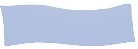 Dukal | Bezug für Billerbeck Sinus Seitenschläferkissen | 30x130 cm | aus hochwertigem DOPPEL-Jersey | 100% Baumwolle | Farbe: blau
