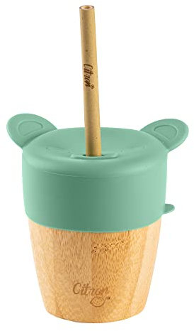 Juegos de vajilla marca Citron. Modelo Citron Taza de bambú 180 ml verde