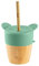 Juegos de vajilla marca Citron. Modelo Citron Taza de bambú 180 ml verde