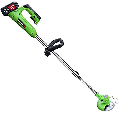 Wnicek Grass Trimmer, Electric Cordless Grass Edge Trimmer 36tv 7500mah Battery Powered Grass Trimmer with 3types Blades for Lawnmowers Medium Gardens