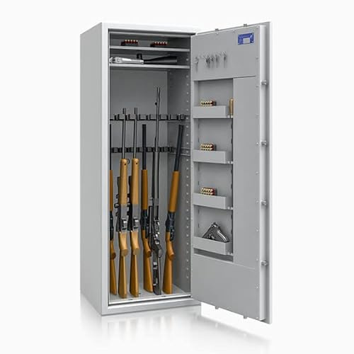 Waffenschrank Klasse 1 EN 1143-1 für 18 Langwaffen, Kurzwaffen & Munition | 1600x600x500mm (Elektronikschloss)