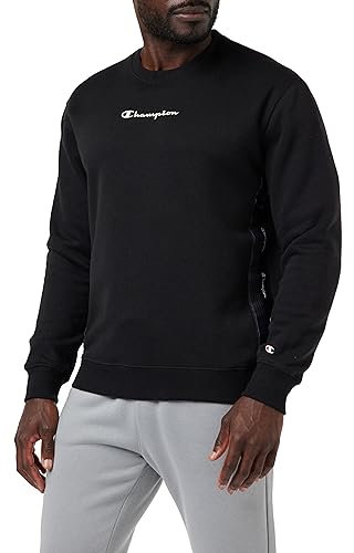 Champion Herren Legacy American Tape-Powerblend Fleece Crewneck Sweatshirt, Schwarz, S