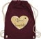 Turnbeutel Rucksack - Aufdruck selbst gestalten - Dein Wunschtext I Geschenk personalisiert Weihnachten I Vatertag I Muttertag I Geburtstag - Unisize - Bordeauxrot - taschen jga