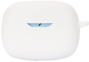 YKNIUFLY Auricolari Bluetooth Custodia per JBL Wave Beam, TPU Morbido, Protezione Completa a 360°, Cover per JBL Wave Beam.(Bianco)