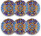 ARCA, Servizio di Piatti, Set di 6 Piatti Dessert, Realizzati in Melamina, Set per la Tavola, Collezione Portocervo, 20x2 cm