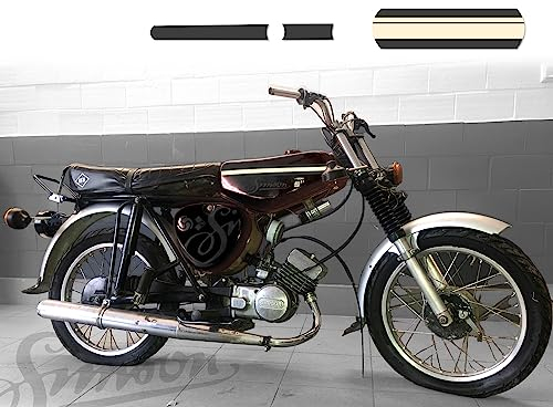 race-styles Aufkleber kompatibel mit Simson S51 | Dekor Design schwarz
