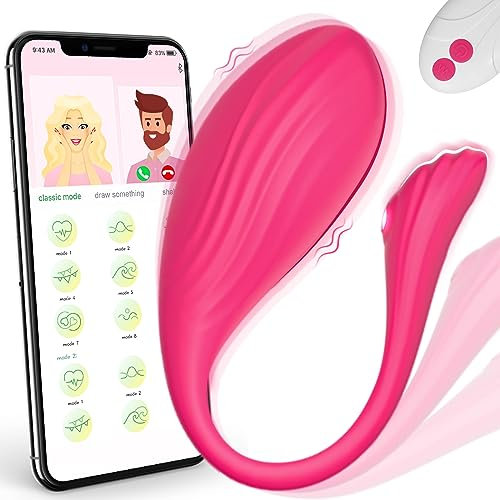 Vibromasseurs Feminin Sex Toys pour Femme, Sex Toýs Femme Oeuf Vibrant à Distance Bullet Vibromasseur avec APP, Gode Femme Sex Vibrateur Télécommandé Stimulateur Clitoridien Point G pour Couples