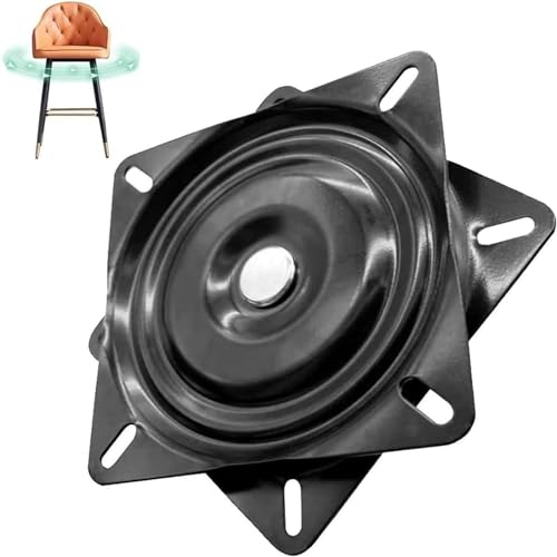 LZYKJGS Piatto girevole universale per mobili, in metallo, girevole a 360°, 156 x 156 x 23 mm, portata 250 kg, per sgabelli, tavoli, librerie (6 pollici)
