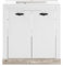 Furn.Design Waschbeckenunterschrank MIT Waschbecken in weiß Pinie/Oslo Pinie Landhaus Badschrank Unterschrank Waschtisch Waschplatz 81 x 85 cm Rovola (Waschtisch 1)