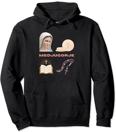 Medjugorje Gottesmutter Eucharistische Bibel Rosenkranz Gebet Pullover Hoodie