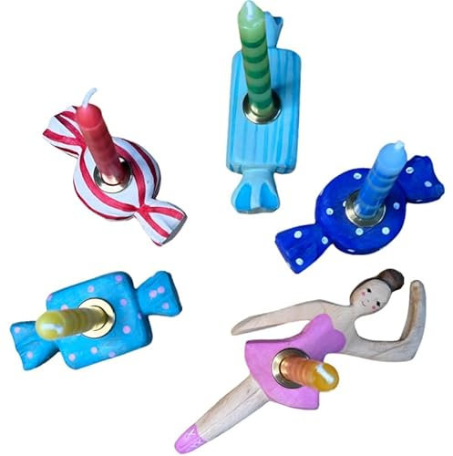 Kerzenhalter aus Holz Kindergeburtstag Kerzenhalter vintage - mit Geburtstagskerzen Junge - Geburtstagszug Mädchen 1 Geburtstag Junge Geburtstagsring Geburtstagsteller Kerzen -Made in Germany