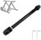 Turbo Trainer Thru Axle Adapter, Adjustable 142-148mm Aluminium Alloy Axle for Road & Mountain Bikes, M12x142 to M12x148mm Hub Compatible, High-Strength Indoor Cycling, Trainer Essential
