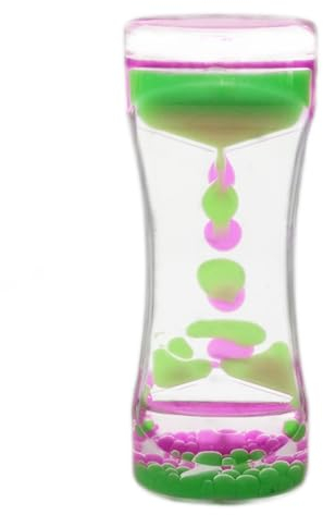 Sablier Liquides Jouets Sensoriels pour Enfant Adulte, Minuteur de Mouvement Lampe à Lave Colorés, Sensory Fidget Toy pour Soulager Stress, Anxiété, Autisme, TDAH, Relaxation, Décoration de Bureau (D)