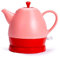 -Kitchen 1350W Ceramic Electric Kettle Fast Heating Electric Teapot Kettle with Led Light Detachable Swivel Base Auto Power Off Antidry Protection White,Kettles Comfortable/Pink