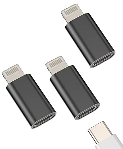 Adaptateur USB C À Lightning Mâle(3 Pack)Type C Femelle Câble De Charge Pour IPhone Type-C Câble Prise iPad Chargeur Convertisseur Adaptateurs Pour Apple Connecteur Alimentation Accessoires 090-tp-L