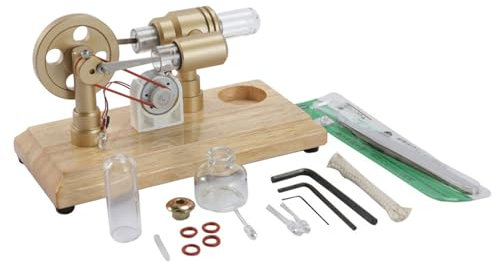 Zxfdsfdbnm Motore Stirling Modello Fisica Scienze Laboratorio Attrezzature didattiche Generatori di corrente vapori Calore Modello educativo Giocattoli