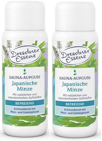 2er Pack Dresdner Essenz Sauna-Aufguss Japanische Minze 2 x 250ml