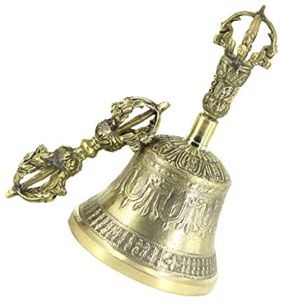 Abaodam Messing Vajra Glocke als Traditionelle Buddhistische Handglocke