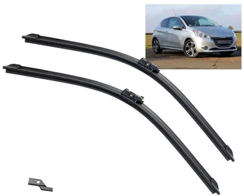 OXANC , Für Peugeot 208 2012-2018 Auto-Scheibenwischerblätter Passende Wischerblätter aus weichem Gummi für die automatische Frontscheibe