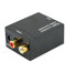 Pqahffowr - Adaptador de convertidor coaxial Toslink SPDIF digital a audio analógico con cable de fibra