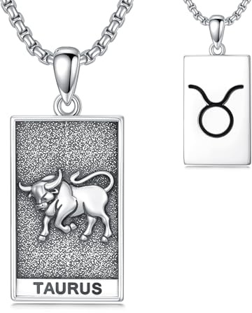 HARMONY BOLA Sternzeichen Halskette 925 Sterlingsilber Anhänger mit 12 Sternbildern Astrologie Horoskop Halskette mit Sternzeichen Schmuck für Männer Frauen Geburtstagsgeschenke