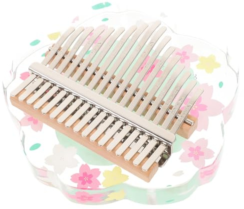 Kleines Daumenklavier Weihnachten Party Kalimba Kleiner 17 Töne Grün | Holz Acryl Metall Stahl, 1 Satz 15,5x14,5x3,5cm, für Musiklehrer Anfänger