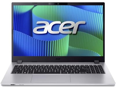 Acer TravelMate P2 | 15,6 FHD | Core 5 120U | RAM: 16GB | SSD: 500GB | Laptop in Pure Silver | beleuchtete Tastatur | Windows 11 Pro | Office 2024 Pro | Notebooktasche
