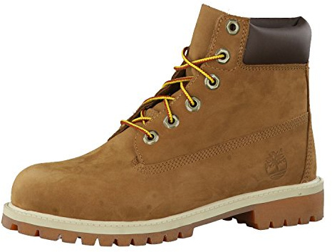 Timberland 6 in Premium Waterproof, Unisex Kids’ Classic Boots, Yellow (Wheat Nubuck), UK (32 EU)
