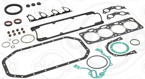 ELRING 703.703 Dichtungsvollsatz Motor mit Wellendichtring-Kurbelwelle mit Zylinderkopfhauben-Dichtung mit Ventilschaftabdichtung Kompatibel mit VW Golf 3 1H1
