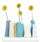 CHIVE — 'Pooley 2' Keramik Blumenvase, 8 Röhren Form (Stahlblau)
