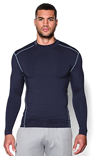 Under Armour Herren Langarmshirt UA CG Mock, Midnight Navy, MD, 1265648-410