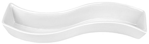 Van Well Geschirr-Serie Avanti-Kollektion, Porzellan zum Servieren für Privat und Gastronomie, Avanti:Olivenschale S-Form