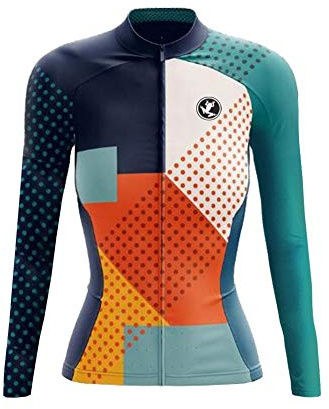 UGLY FROG Damen Neue Winter Jersey Thermisches Fahrradtrikot Vlies Thermo Langarm Shirt Women Breathable Radfahren Fahrrad Lange Hülsen Fahrrad Hemd Frauen Langarm Fahrradbekleidung…