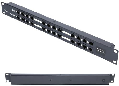 Extralink PoE Injector 12 Port, Fast Ethernet, Kurzschluss- und Überspannungsschutz, Zwei RJ-45 Ports, PoE Adapter, PoE Injektor