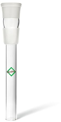 Weedness Bong Glas Chillum 18,8 mm Schliff 10 cm - Shillum Zubehör Kopf Adapter Aufsatz Steckchillum Kupplung
