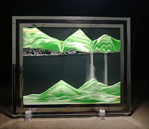 YaiHe Moving Sand Art Bild Fotorahmen Kunst Kreation Drift Malerei Ornament Desktop 3D Dynamische Sand Malerei Kunst bunt