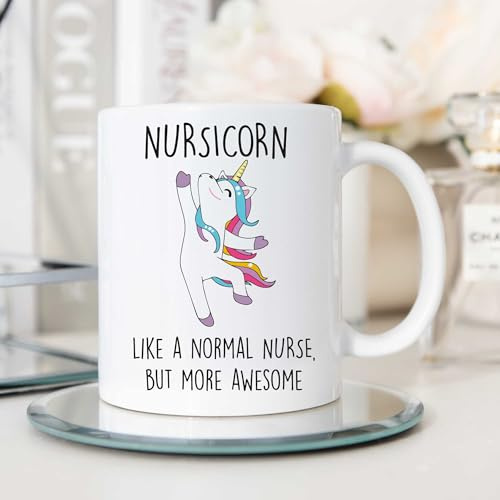 60 Second Makeover Limited Nursicorn Mug Awesome Nurse Gifts Mothers Day Funny Mug Present Thank You Gifts for Nurses Graduation Presents Hospital Carer Appreciation