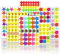 OWill 4980 Pezzi 60 Fogli Smiley Happy Face Stickers e Star Stickers, Colorato Adesivi Premio Faccia per Bambini Insegnante Genitore