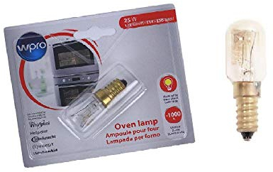 sparefixd High Temperature Lamp Bulb E14 25w to Fit Whirlpool Oven