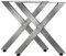 Lot de pieds de table en acier inoxydable - Modèle : pieds de table en X 400 x 400 mm