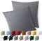 Blumtal Kissenbezug 40 x 40, 2 Stück - Oeko-TEX zert. Kissenbezüge 100% Mikrofaser in extra weich & waschmaschinenfest - Bezug Kissen 40x40 Grau