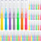 50 Spazzolini Interdentali Scovolini per Pulizia di Denti Stuzzicadenti Dentali Strumento con Testina di Filo Interdentale per Igiene Orale (Colori Assortiti)