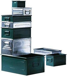 Stapeltransportkasten Stahl Gr.B grau-blau