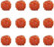 12 Stück Dekorative Rattankugeln Aus Korbgeflecht, Für Vasenfüller, Raumduftzubehör, Haustierspielzeug (Durchmesser 4 cm, Orange)