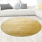 CARPETIA Wohnzimmer Shaggy Teppich Flokati weicher Hochflor - Gold Größe 120 cm Rund