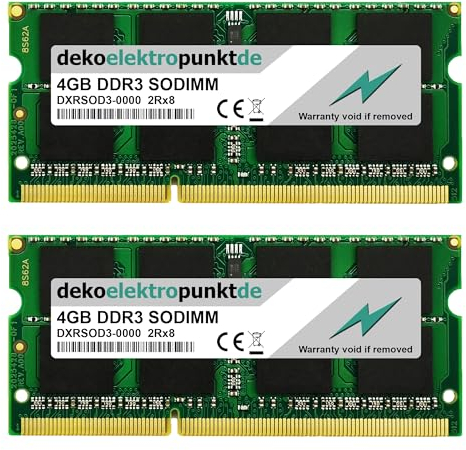 dekoelektropunktde 8GB Kit (2x4GB) Ram Speicher passend für iMac Retina 5K 27 (Late 2014 Core i5 i7, Ersatz Arbeitsspeicher DDR3 SO-DIMM PC3