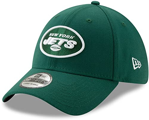 New Era NFL Team Classic 39THIRTY Stretch Flex Fit Hat Cap, New York Jets Grün, L/XL